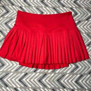 Gold Hinge Pleated Tennis Skirt